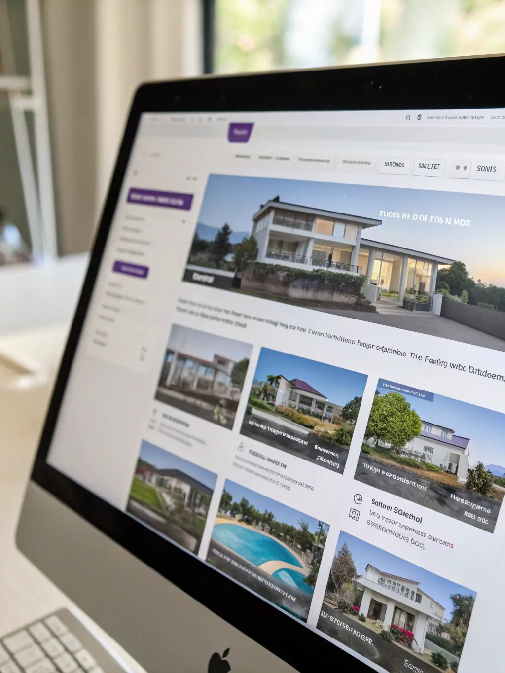 A screenshot of a user-friendly property search tool on a website, showcasing filters for location, price range, property type, and developer.